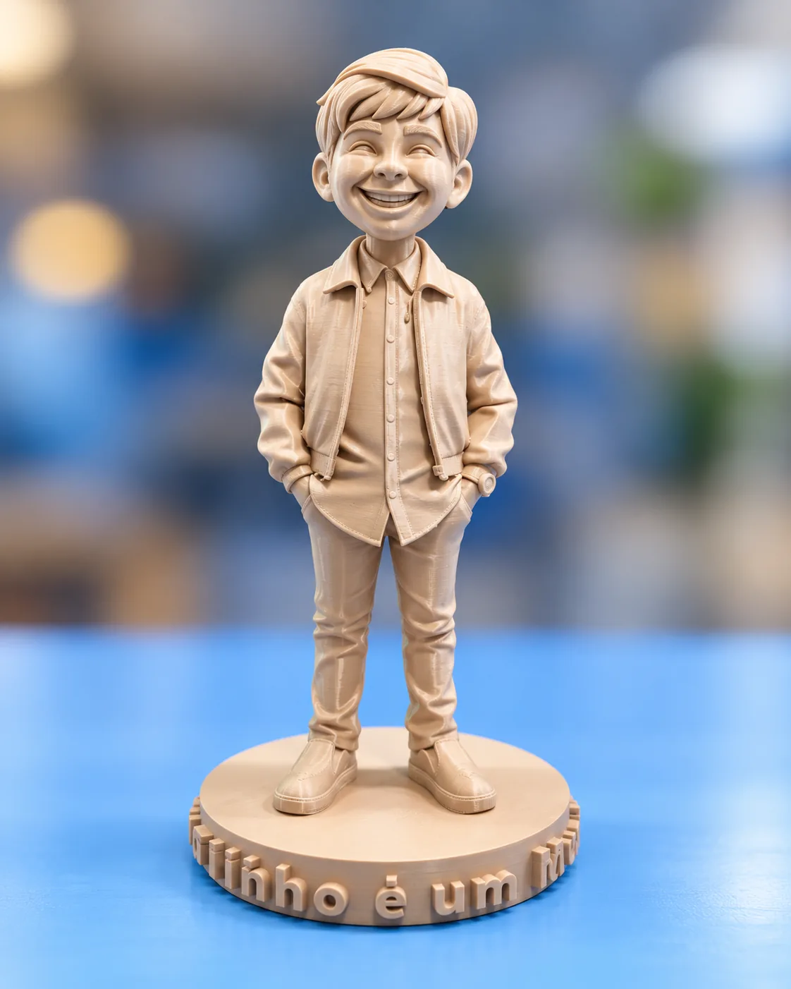 Ilustração de miniatura infantil em impressão 3D