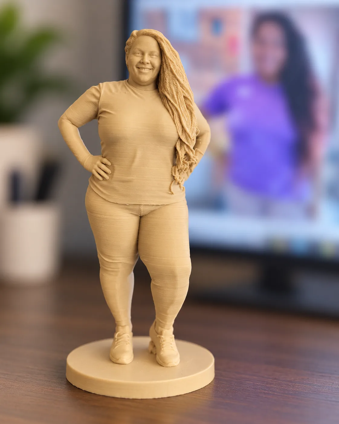Ilustração de miniatura personalizada em impressão 3D