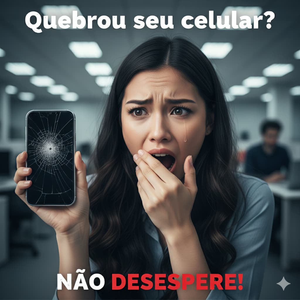 Arte da CellCerto sobre conserto de celular