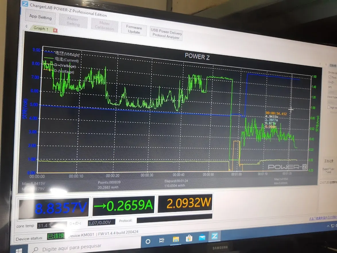 Diagnóstico eletrônico durante manutenção